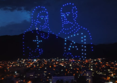 Drone show for 24 May – Cyril and Methodius with 250 drones