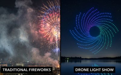 Дрон шоу vs фойерверки – защо дрон шоуто е по-добрият избор